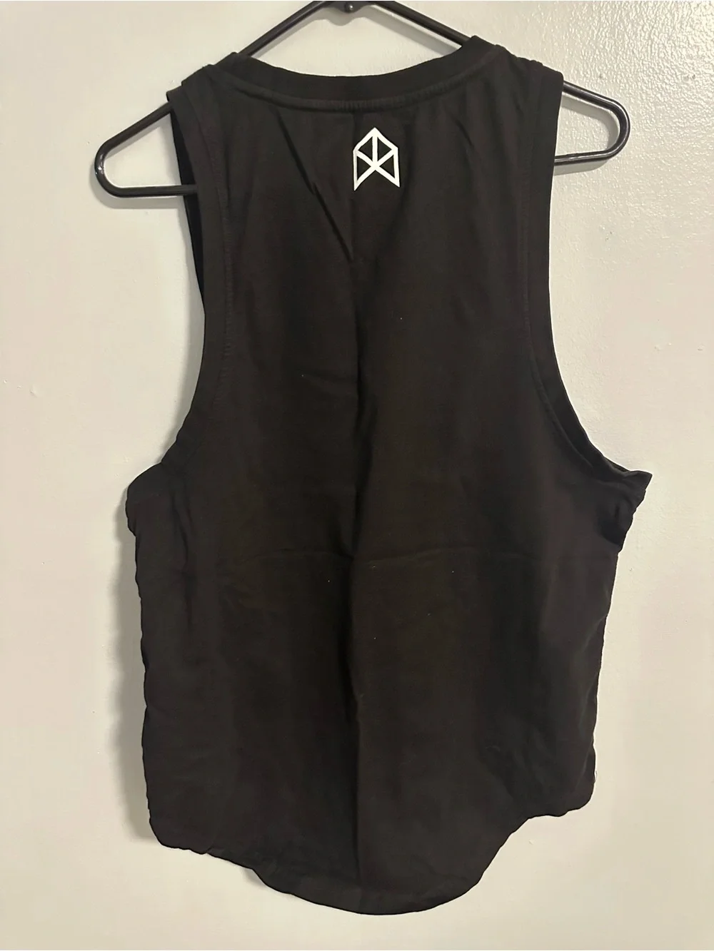 RAWGEAR Black Graphic Muscle Tank with Orange Accent Size M